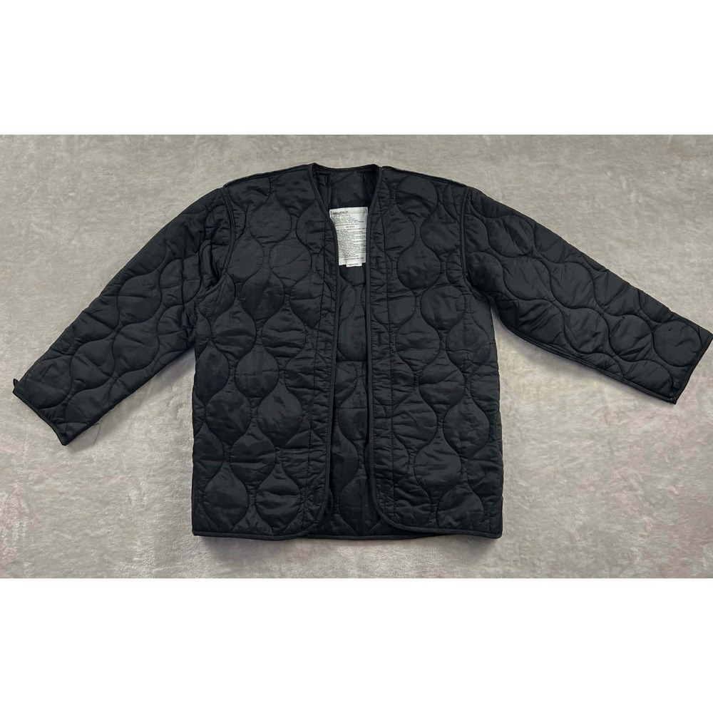 Rothco Ultra Force US Army Field Coat Liner Black Quilted Guitar Wolf Patch S